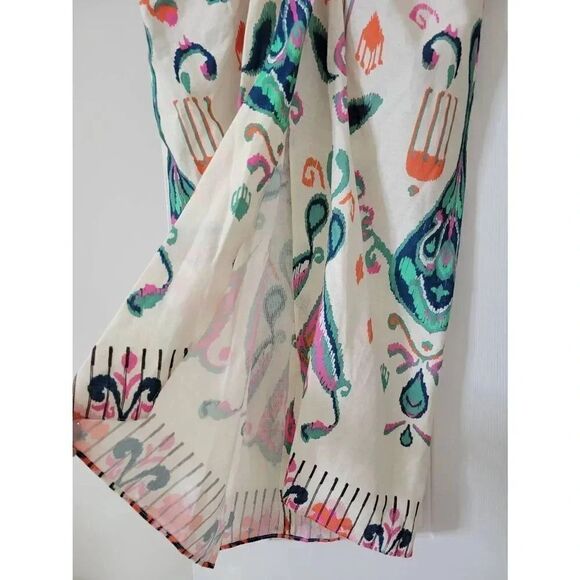 New Zara LINEN BLEND KNOTTED PARE SKIRT,Size XS,Color Ecru - Picture 8 of 12